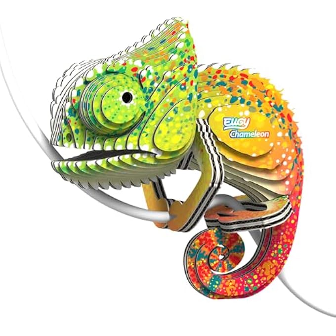075 CHAMELEON ECO-FRIENDLY 3D PAPER PUZZLE [NEW SEAL] - Image 1